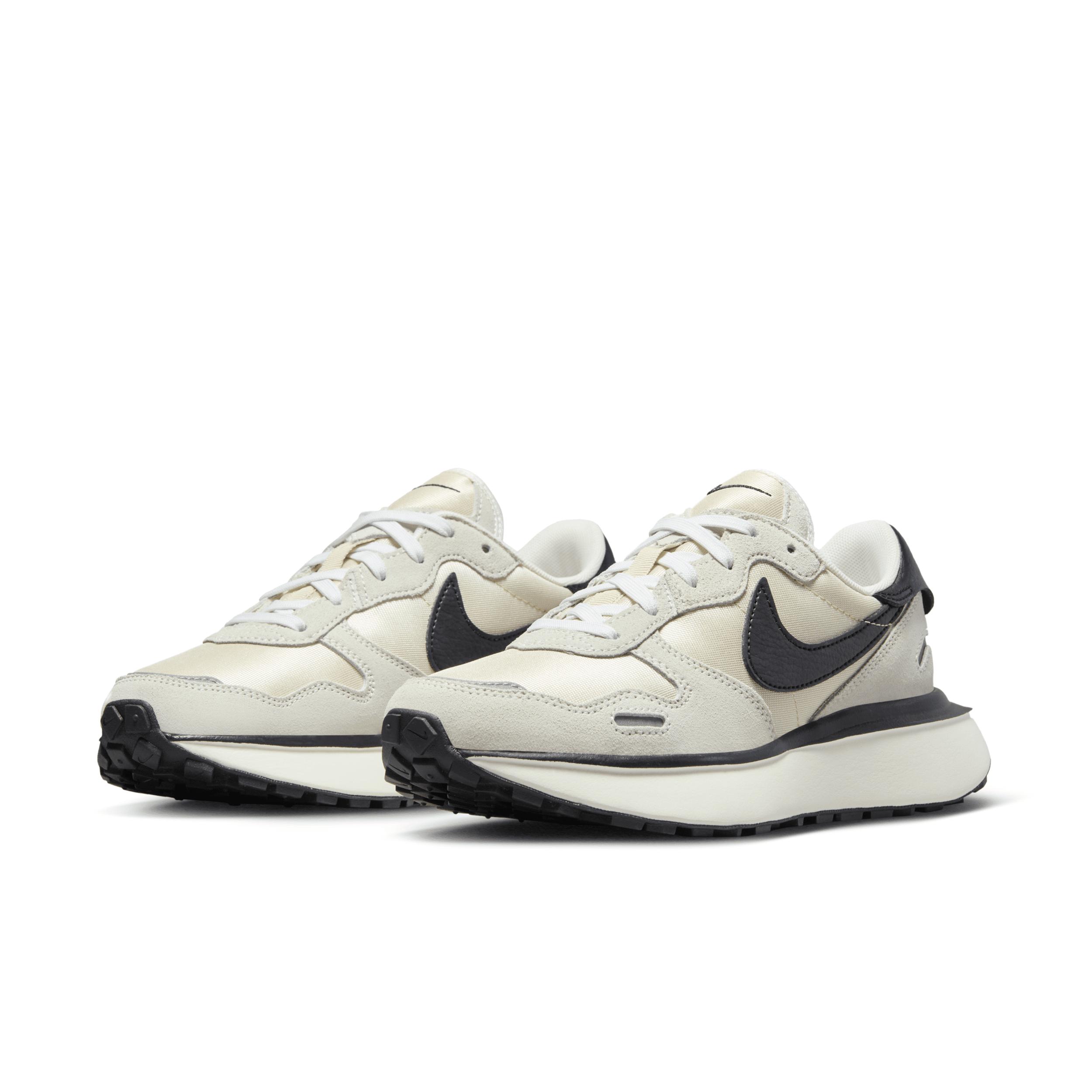 Nike Womens Nike Phoenix Waffle - Womens Running Shoes Summit White/Black/Sanddrift Product Image