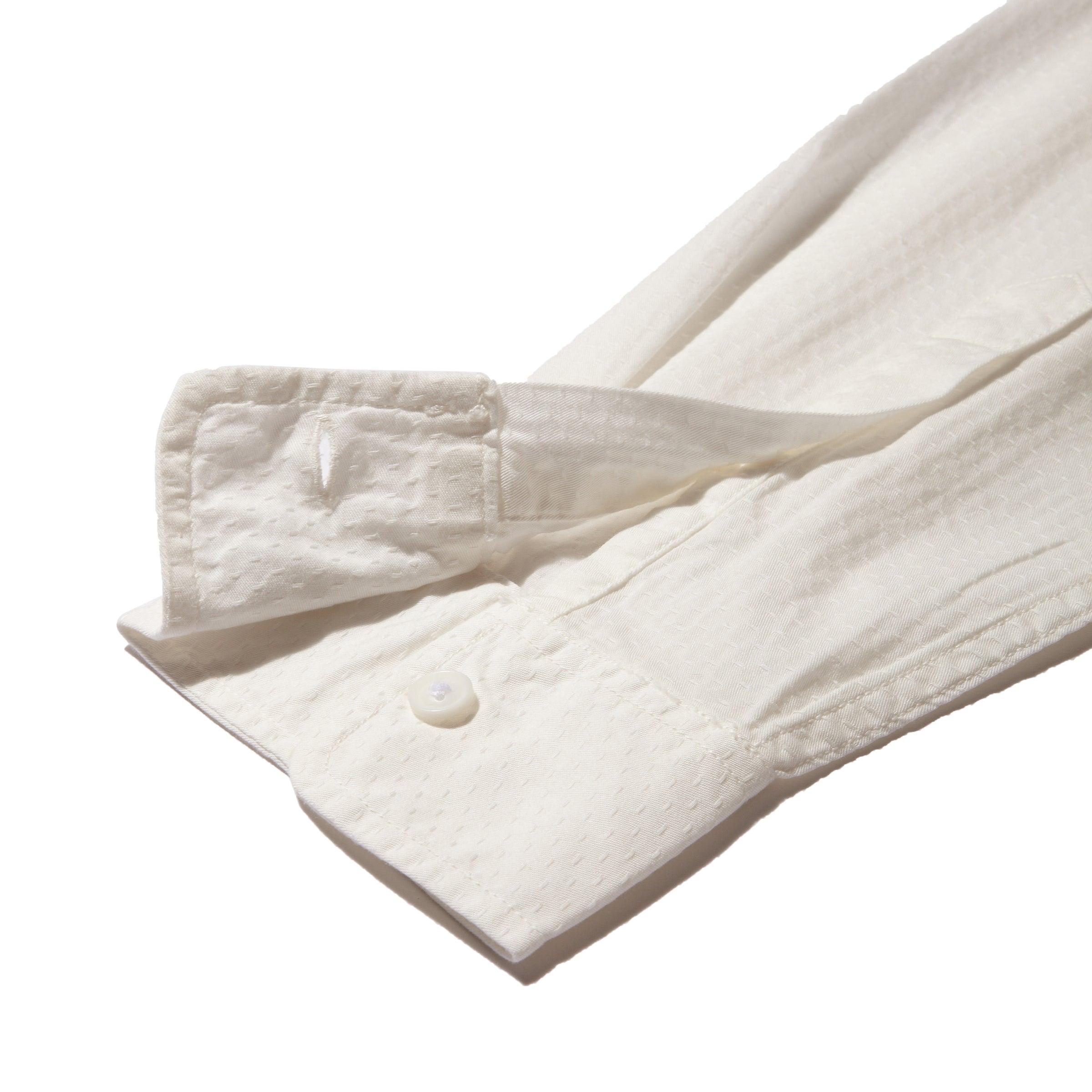 Lorenzo Dobby Weave Shirt - White Product Image