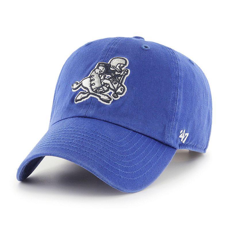 Mens 47 Royal Dallas Cowboys Retro Joe II Clean Up Adjustable Hat Product Image
