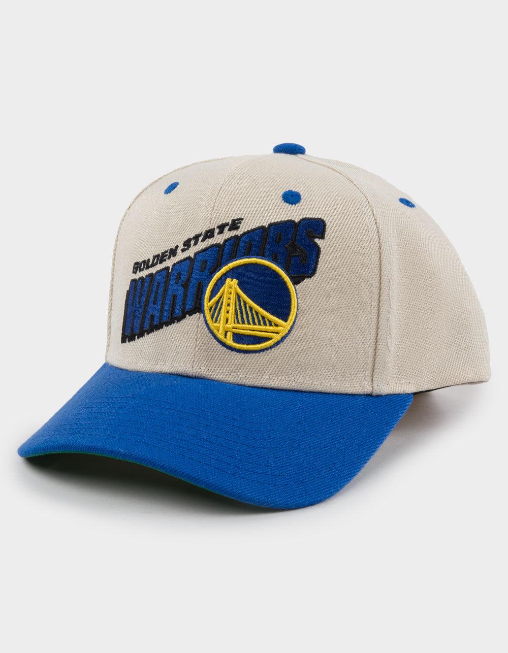 MITCHELL & NESS Golden State Warriors Retro Type Pro Snapback Hat - OFF WHITE Product Image