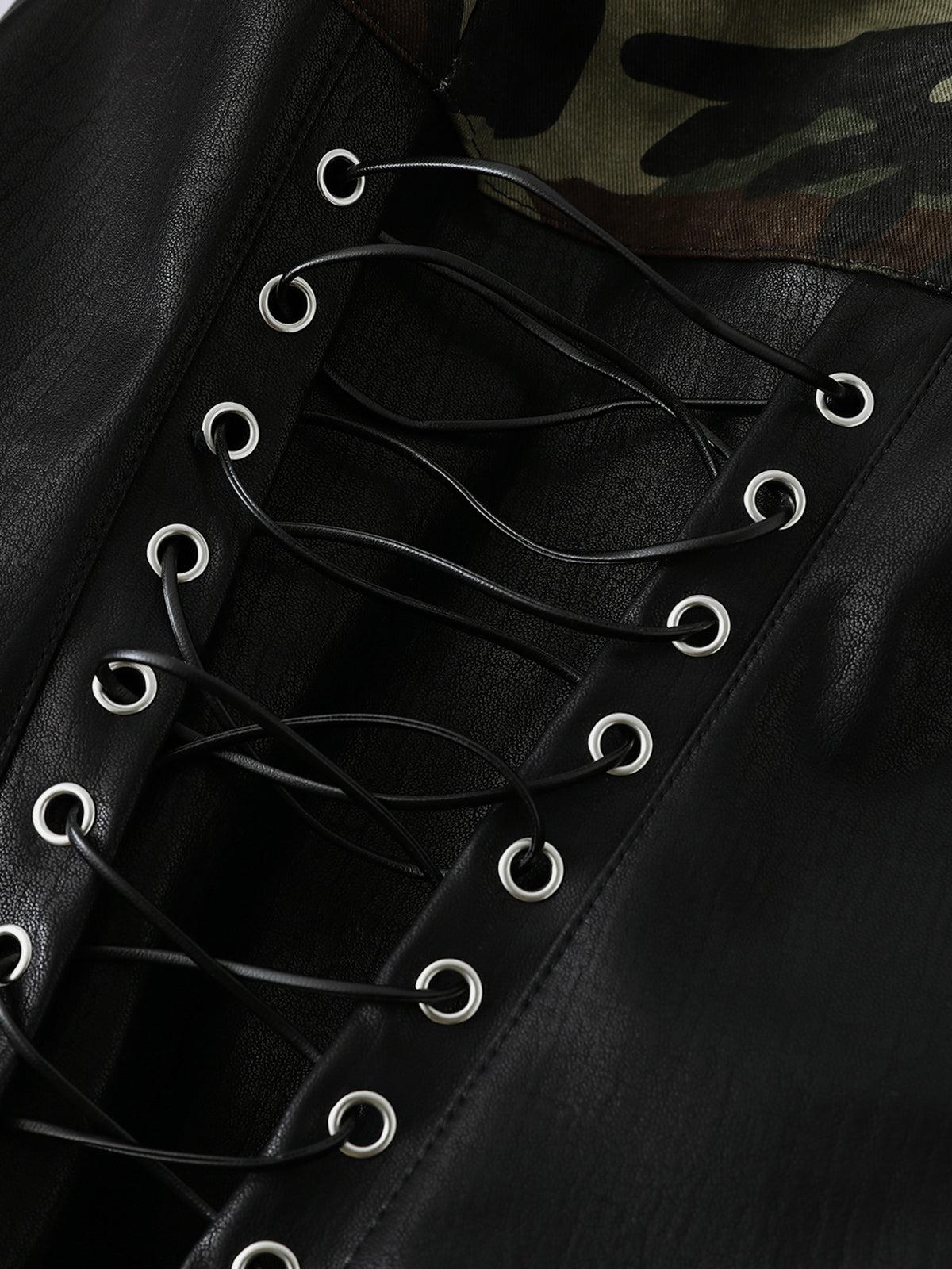 Aelfric Eden Camouflage Puffed Sleeve Long Sleeve Tee Female Product Image