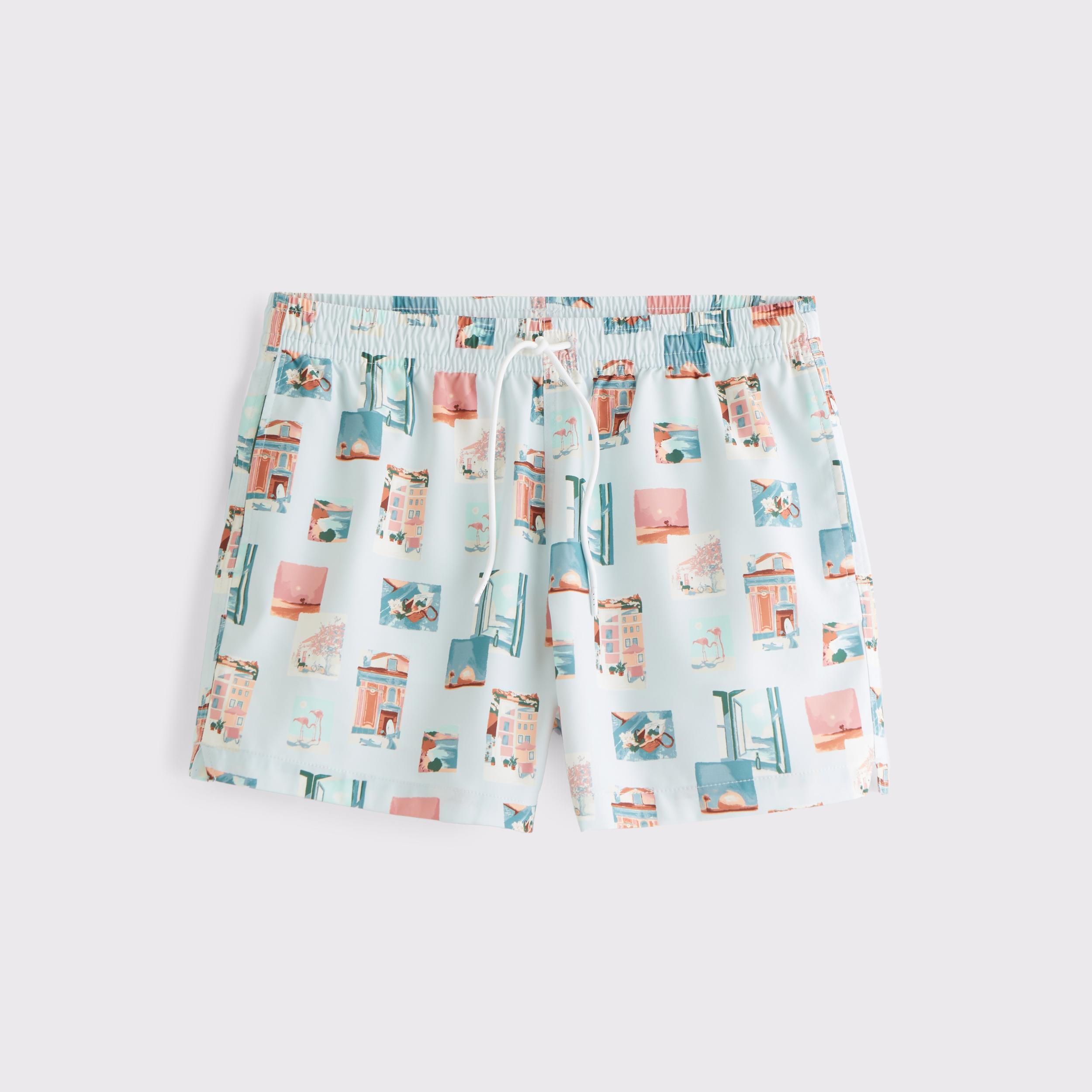 Pull-On Micro-Seersucker Swim Trunk Product Image