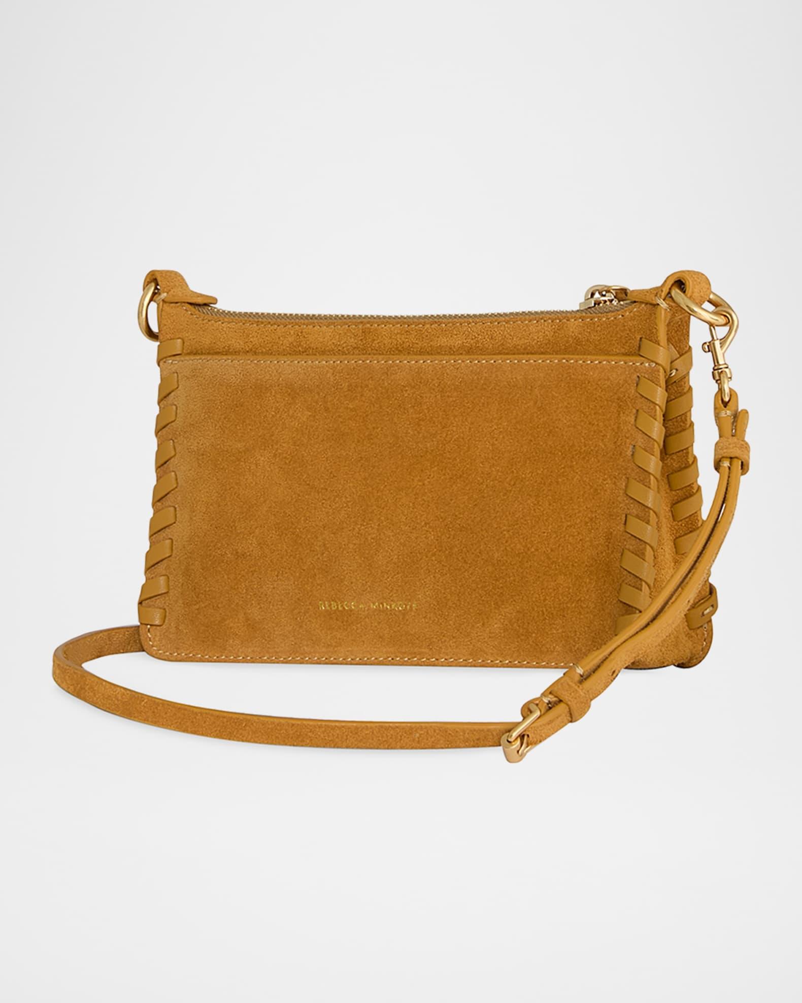 Darren Whipstitch Suede Crossbody Bag  Product Image
