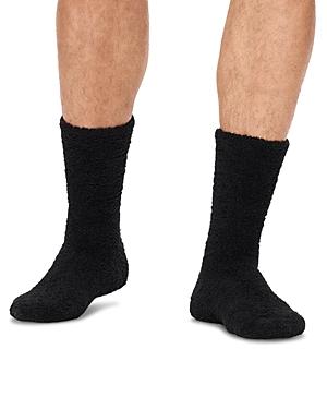 UGG Mens UGG Fincher Ultimate Cozy Crew Socks - Mens Black/Black Product Image