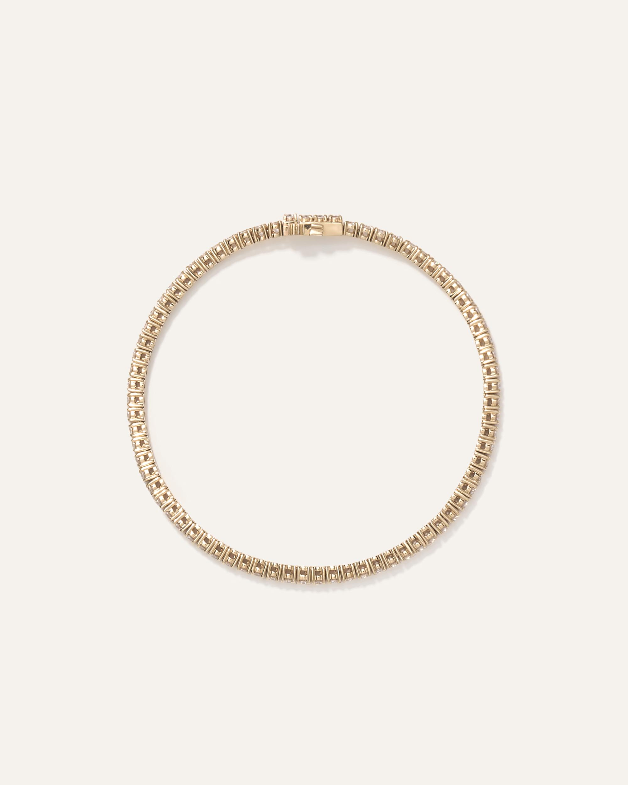 Quince | Women's 14K Gold Lab Grown Diamond Tennis Bracelet Product Image
