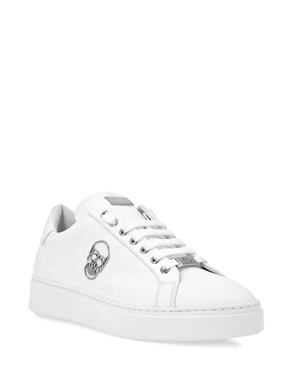 lace-up leather trainers  Product Image