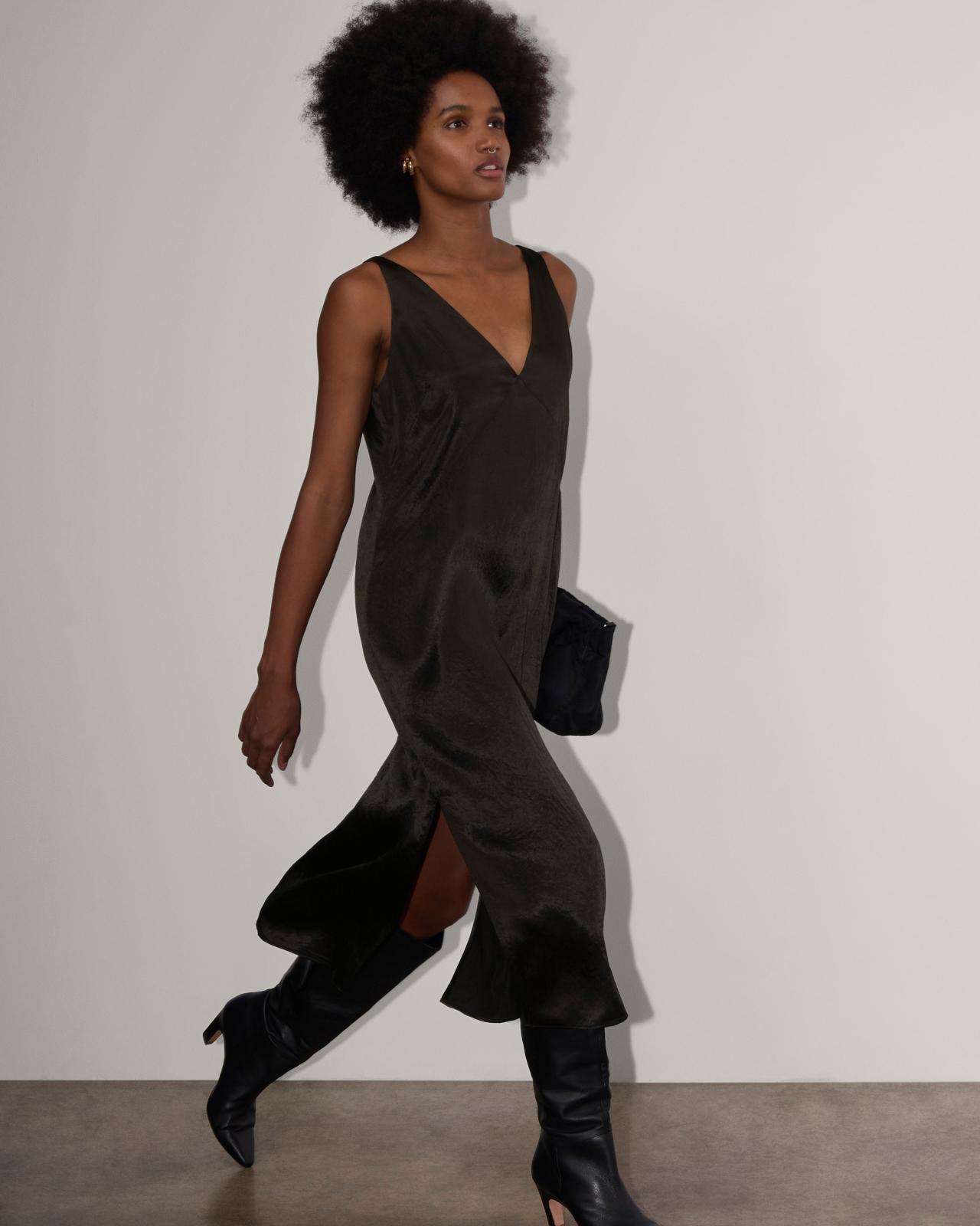 The Satin Slip Dress Product Image