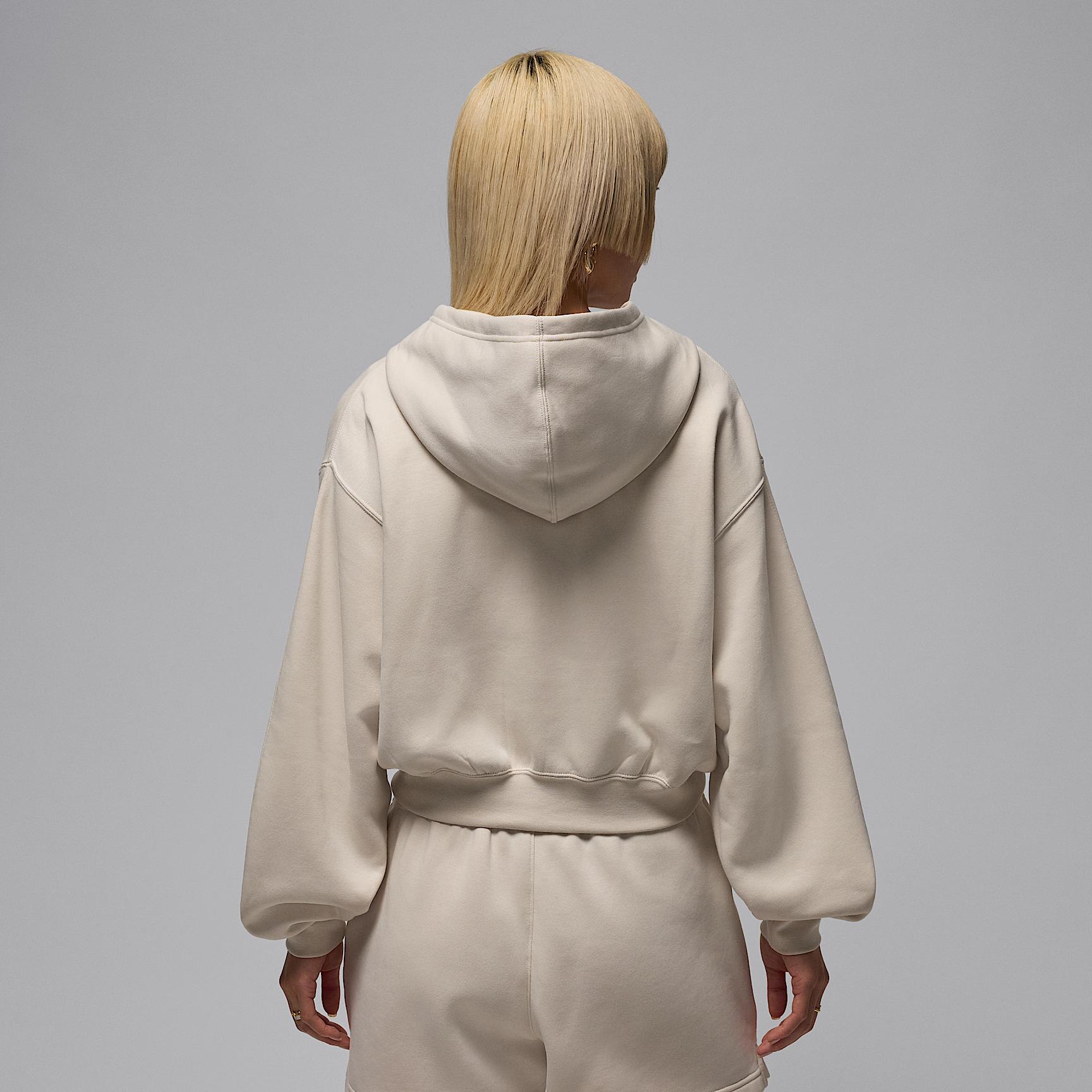 Womens Jordan Brooklyn Fleece Cropped Full-Zip Hoodie | IH3351-104 Product Image