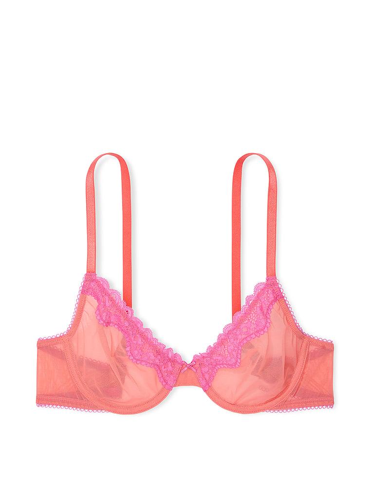 Tease Lace-Trim Unlined Demi Bra Product Image