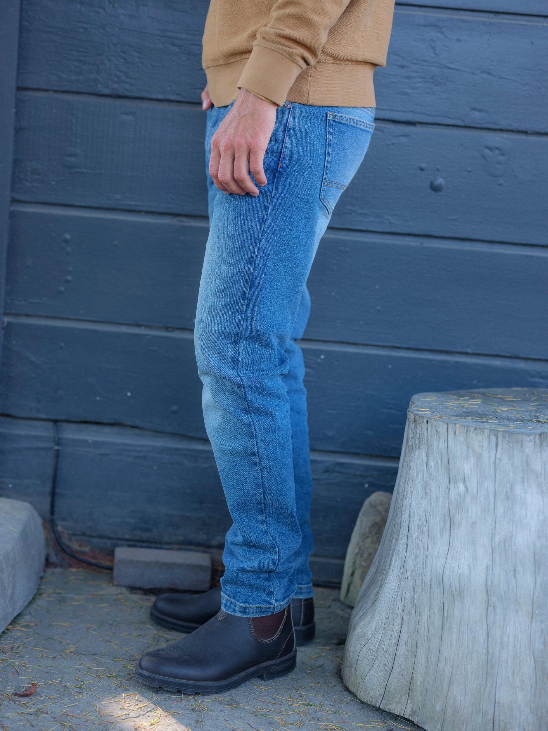 Edward Stretch Slim Fit Denim - Vintage Wash Product Image