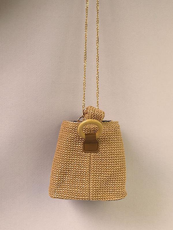 Casual Simple Weave Handbag Product Image