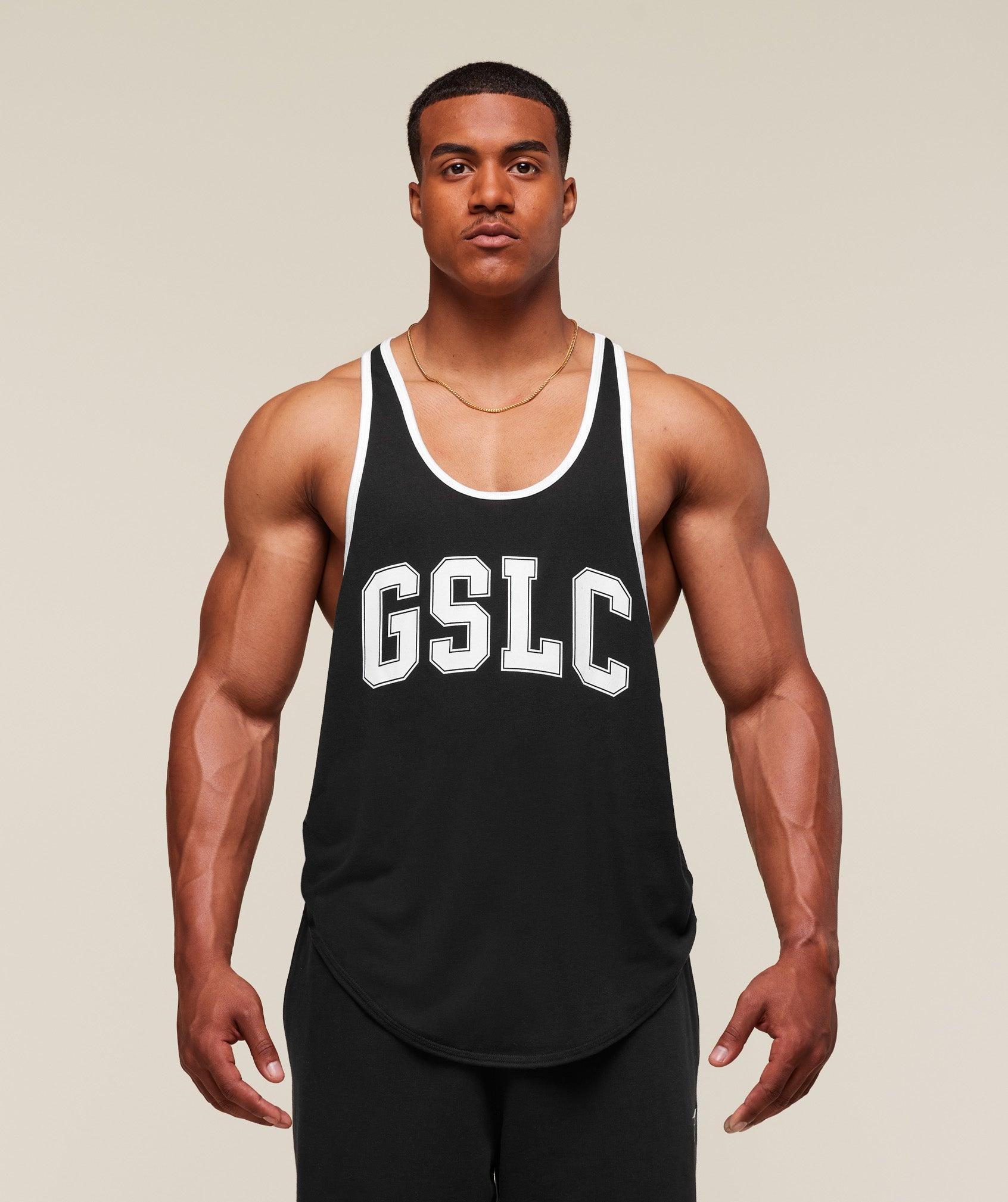 Gymshark GSLC Ringer Stringer - Black Male Product Image