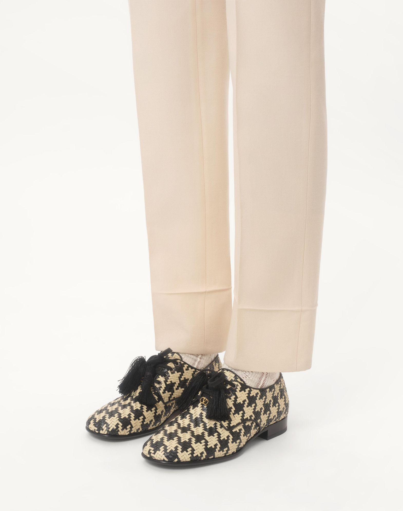 Striped Cotton Shirt With Ruffles Product Image