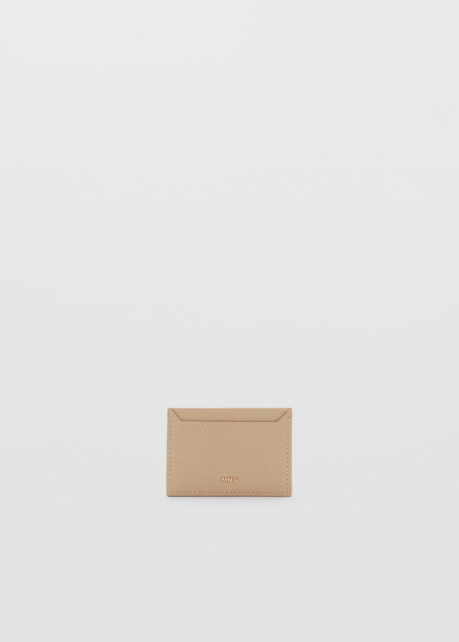 Saffiano-effect cardholder - Women | MANGO USA Product Image