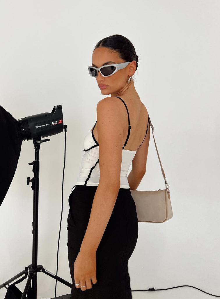 Maidenwell Contrast Top White Product Image