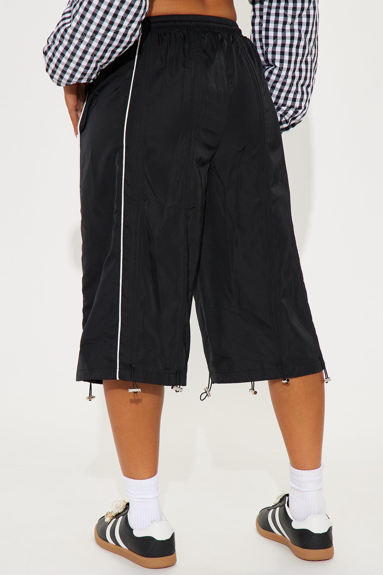 Jade Windbreaker Track Short - Black Product Image