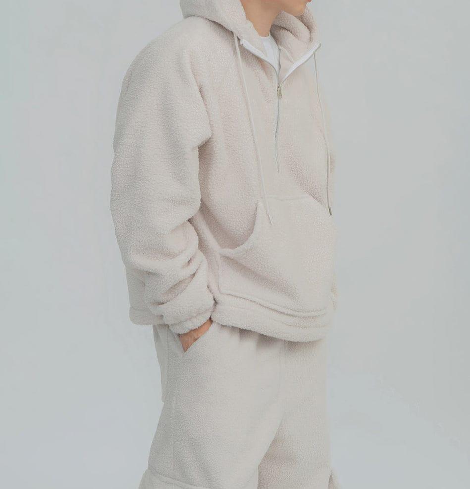 RT No. 12429 FLEECE QUARTER ZIP HOODIE & CARGO SWEATPANTS Product Image