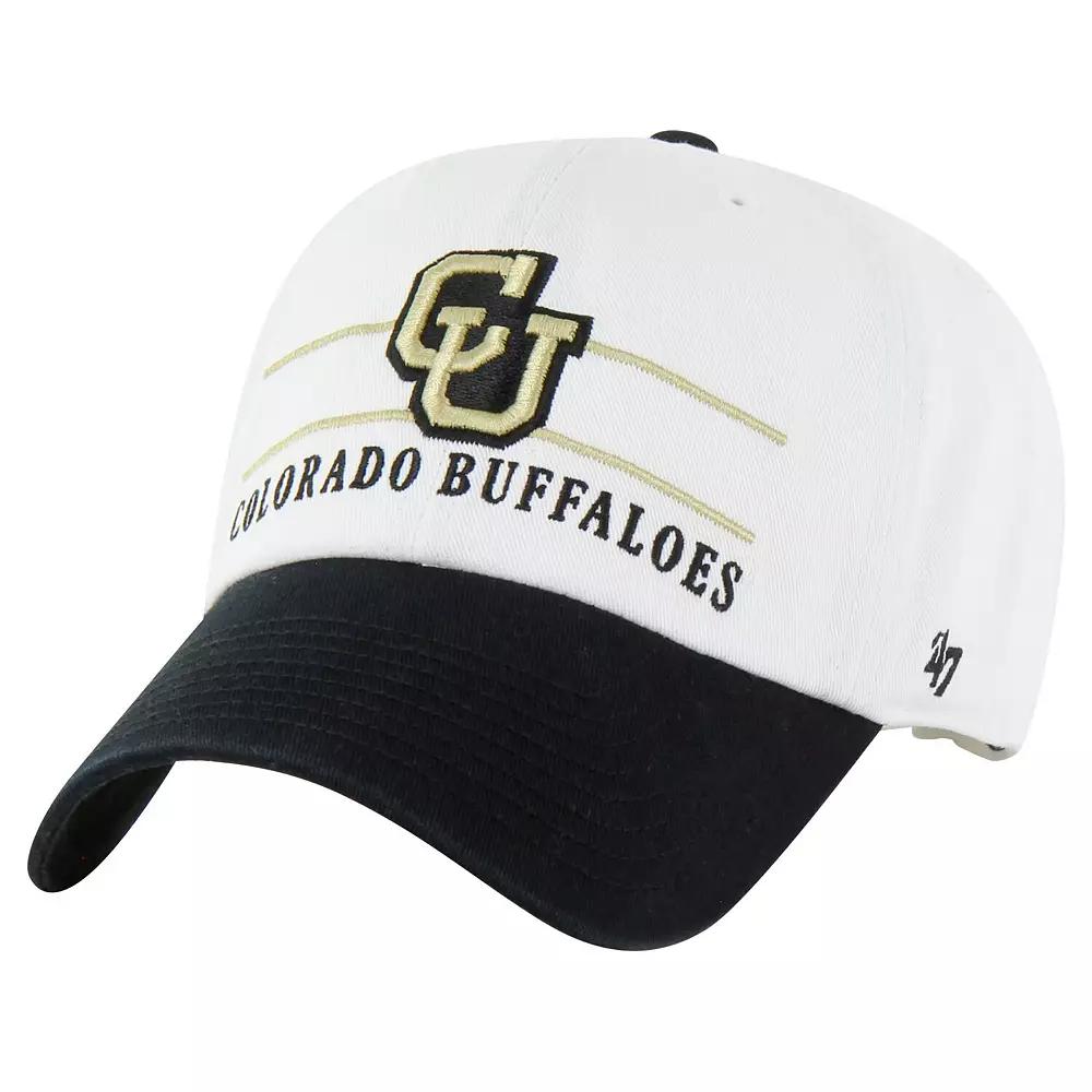 Men's '47 White Colorado Buffaloes Gridiron Clean Up Adjustable Hat Product Image