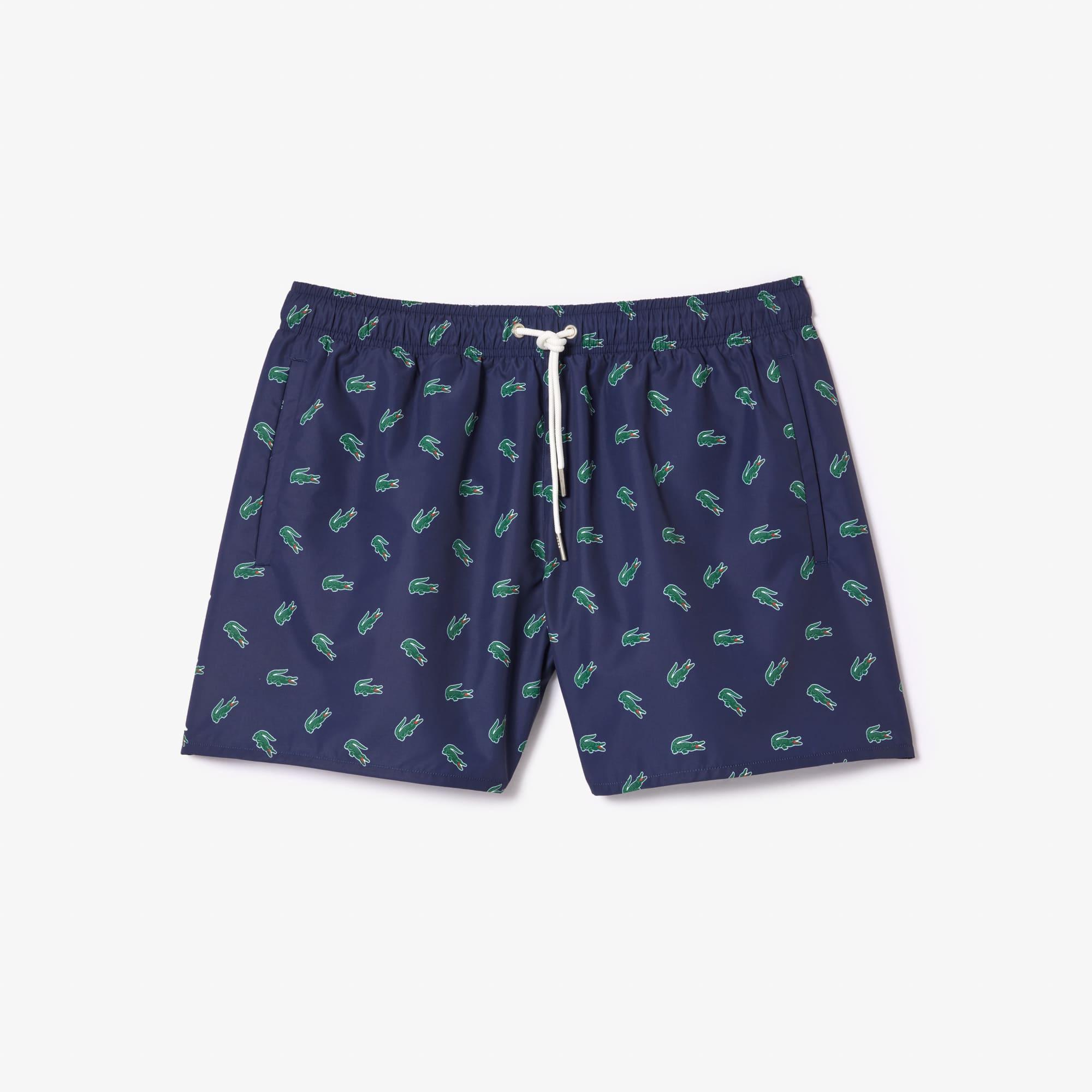 Men's Crocodile Print Swim Trunks Product Image