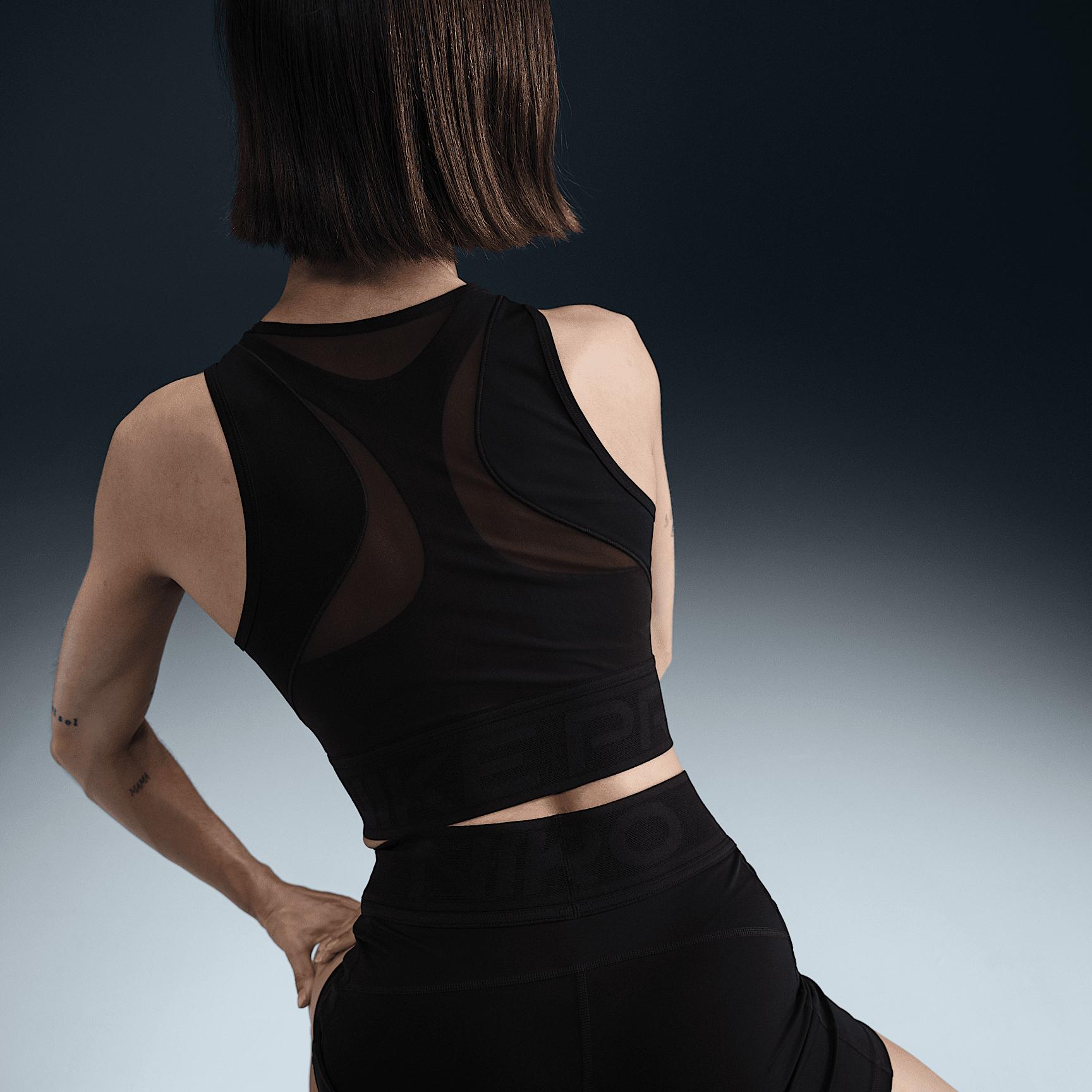 Womens Nike Pro Dri-FIT Cropped Tank Top | HJ1192-619 Product Image