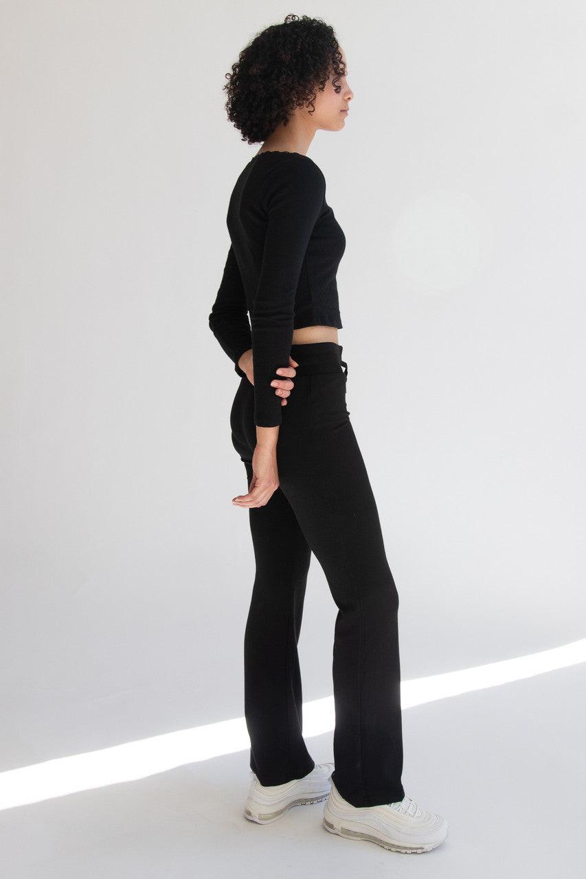 Drawstring Flare Lounge Pants Product Image