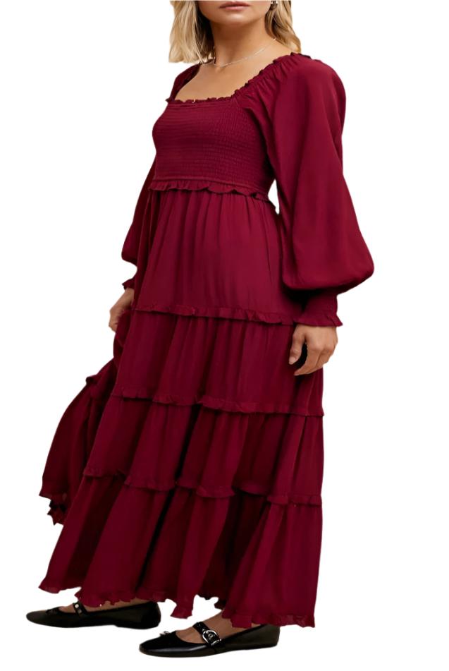 Merlot Peasant Maxi Product Image