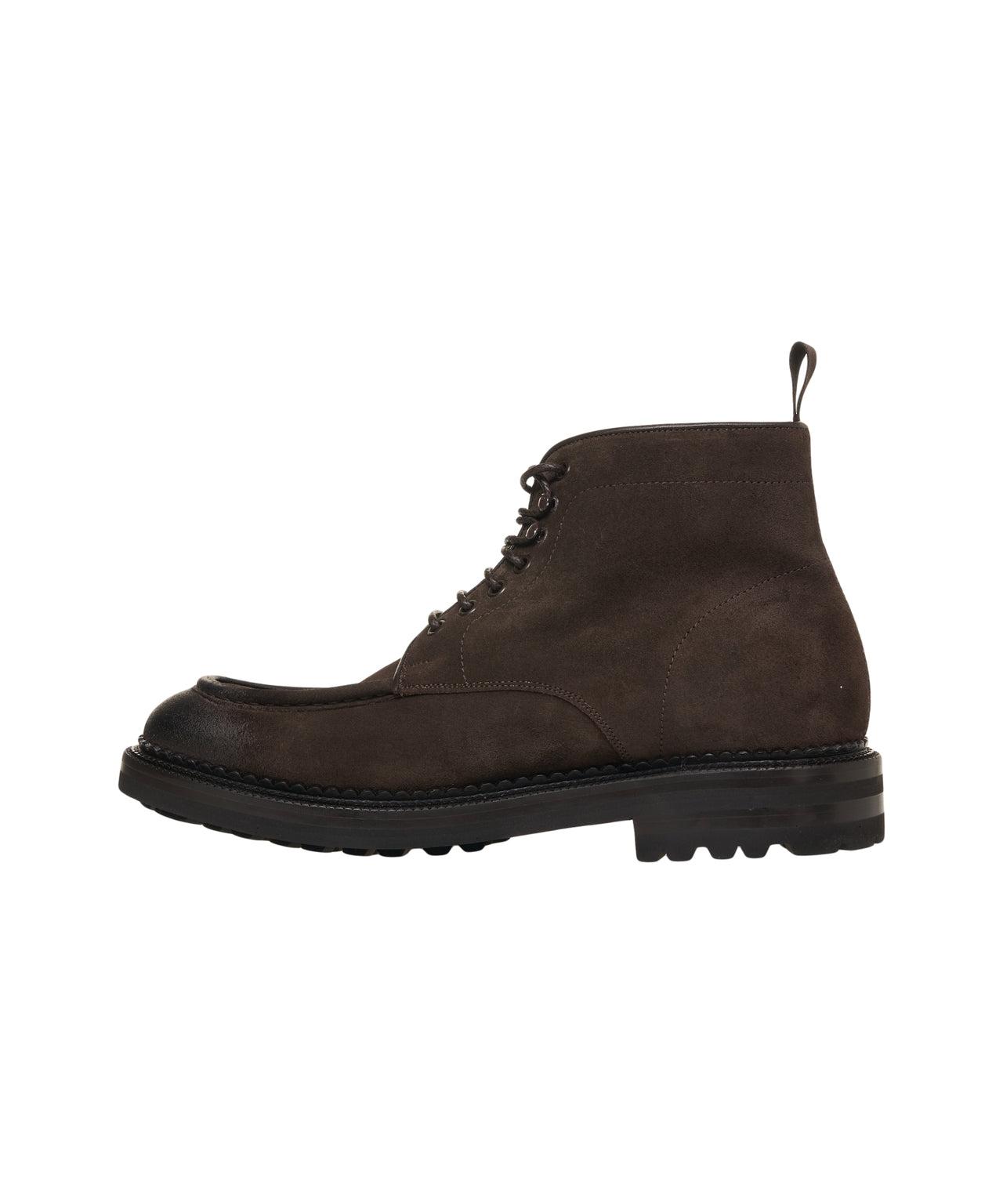 Suede lace-up boots Product Image