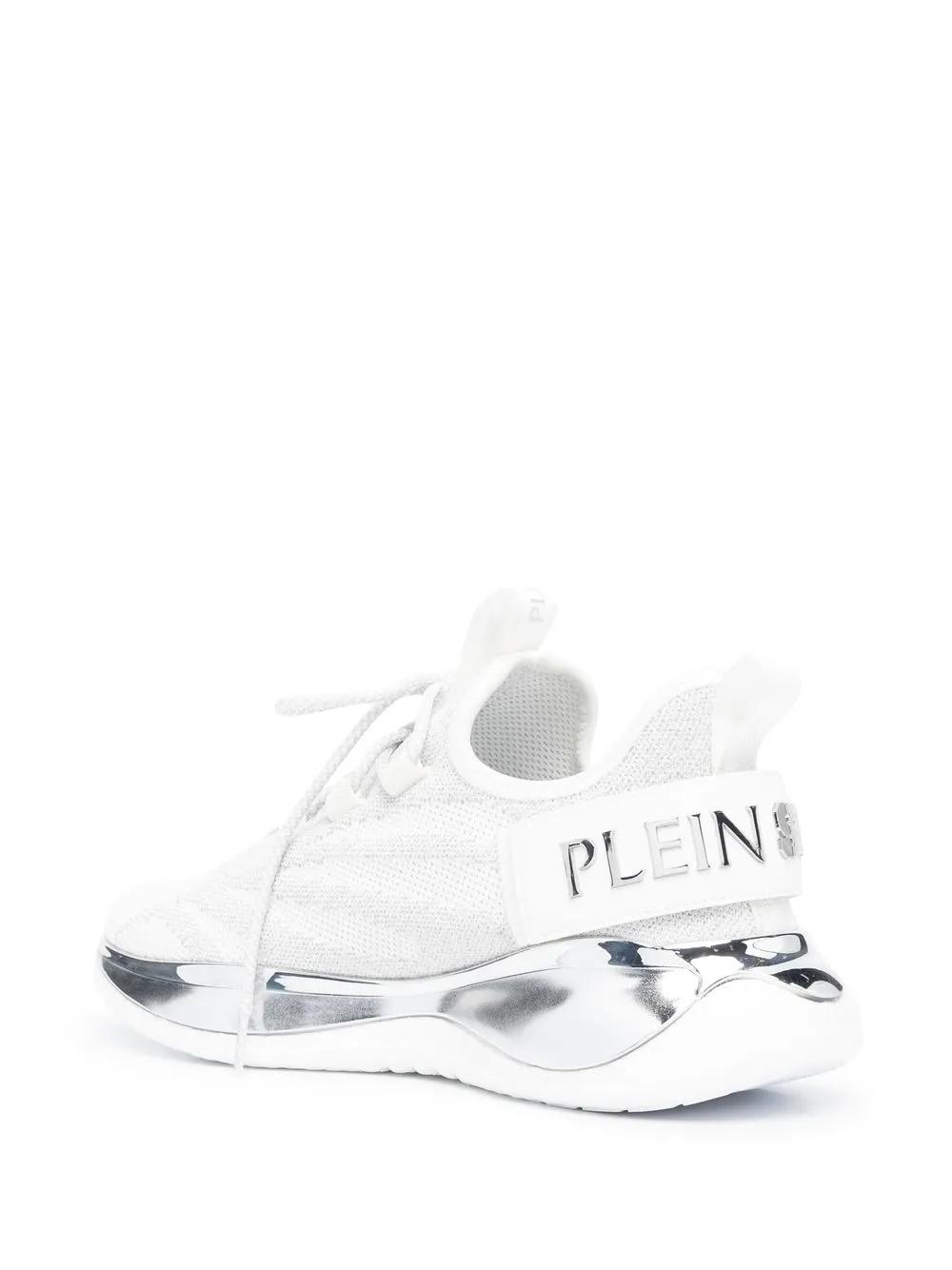 metallic-logo sneakers Product Image