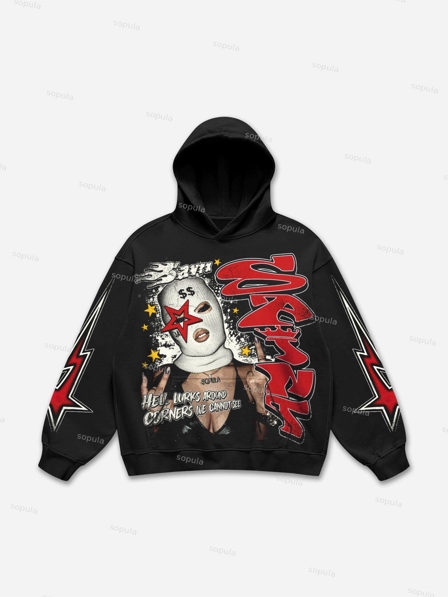 Saint March Angel Graphic Hoodie Product Image