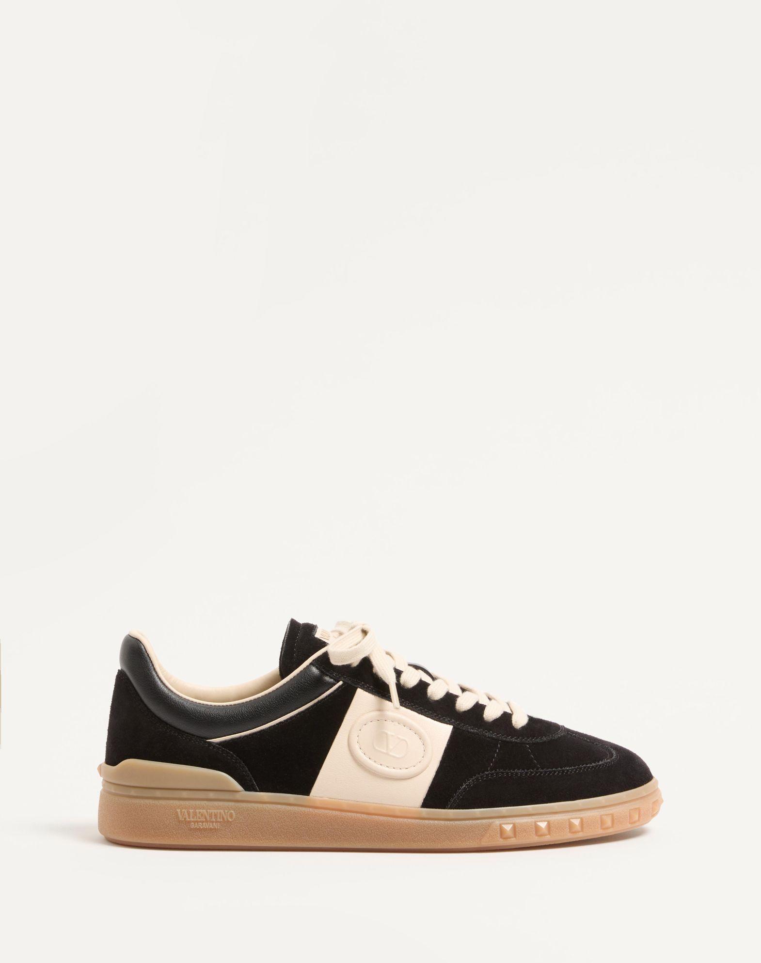 Upvillage Low Top Sneaker In Split Leather And Calfskin Nappa Leather Product Image