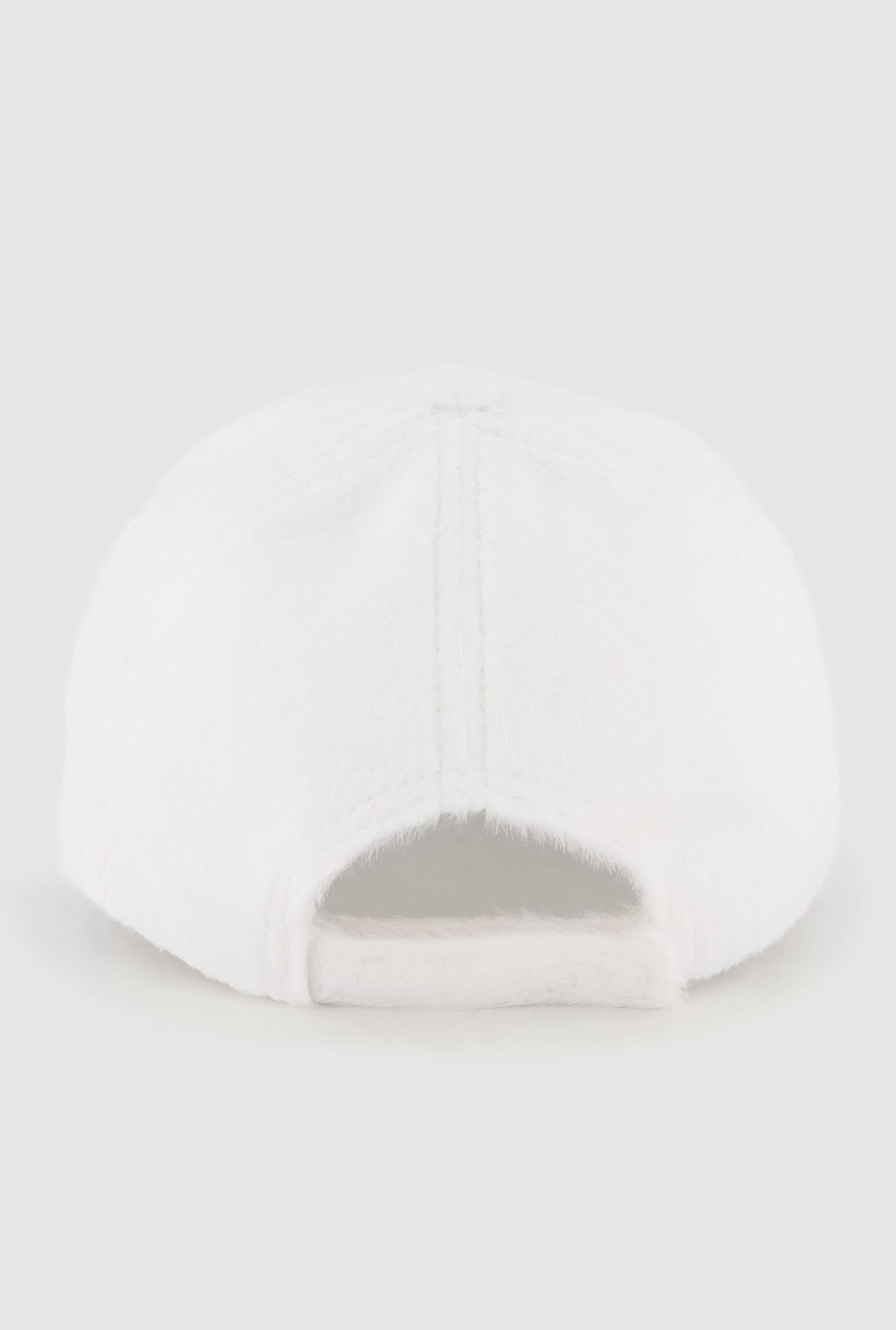 Solid Faux Fur Baseball Cap Female Product Image