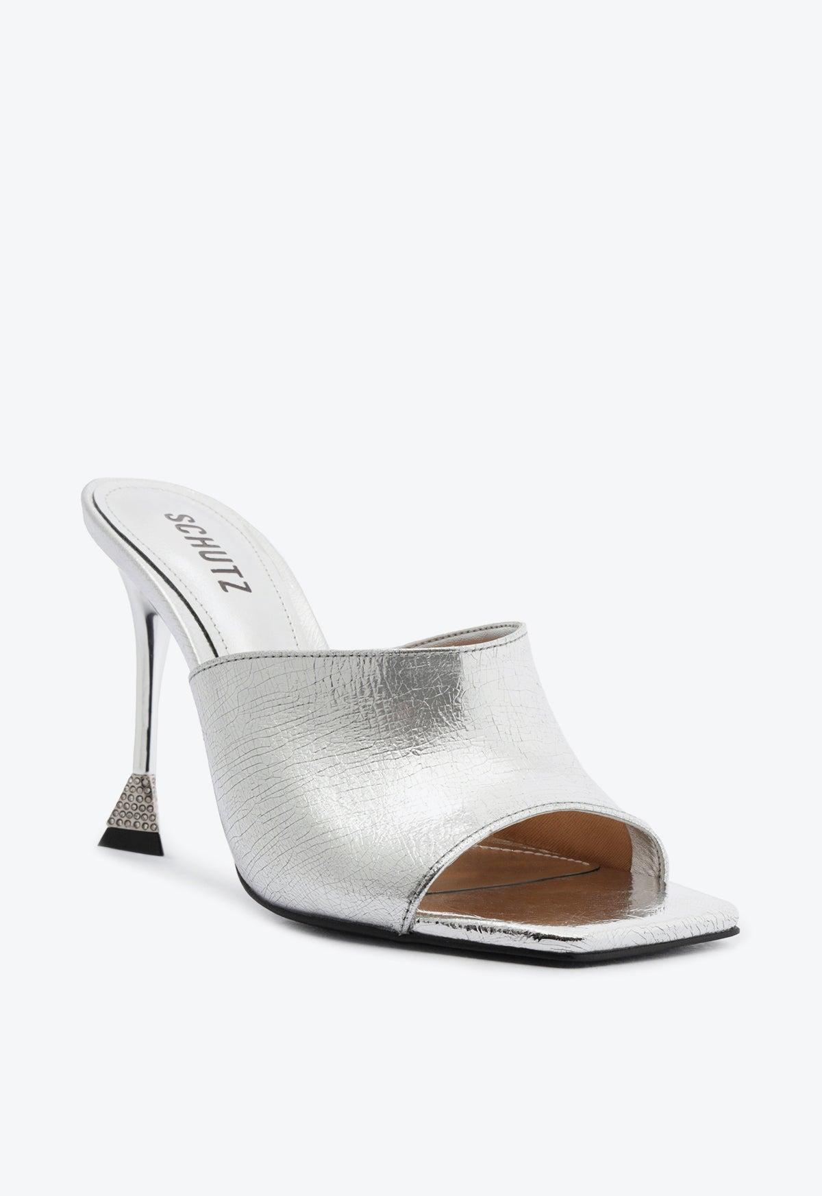 Nattie Metallic Leather Sandal Female Product Image