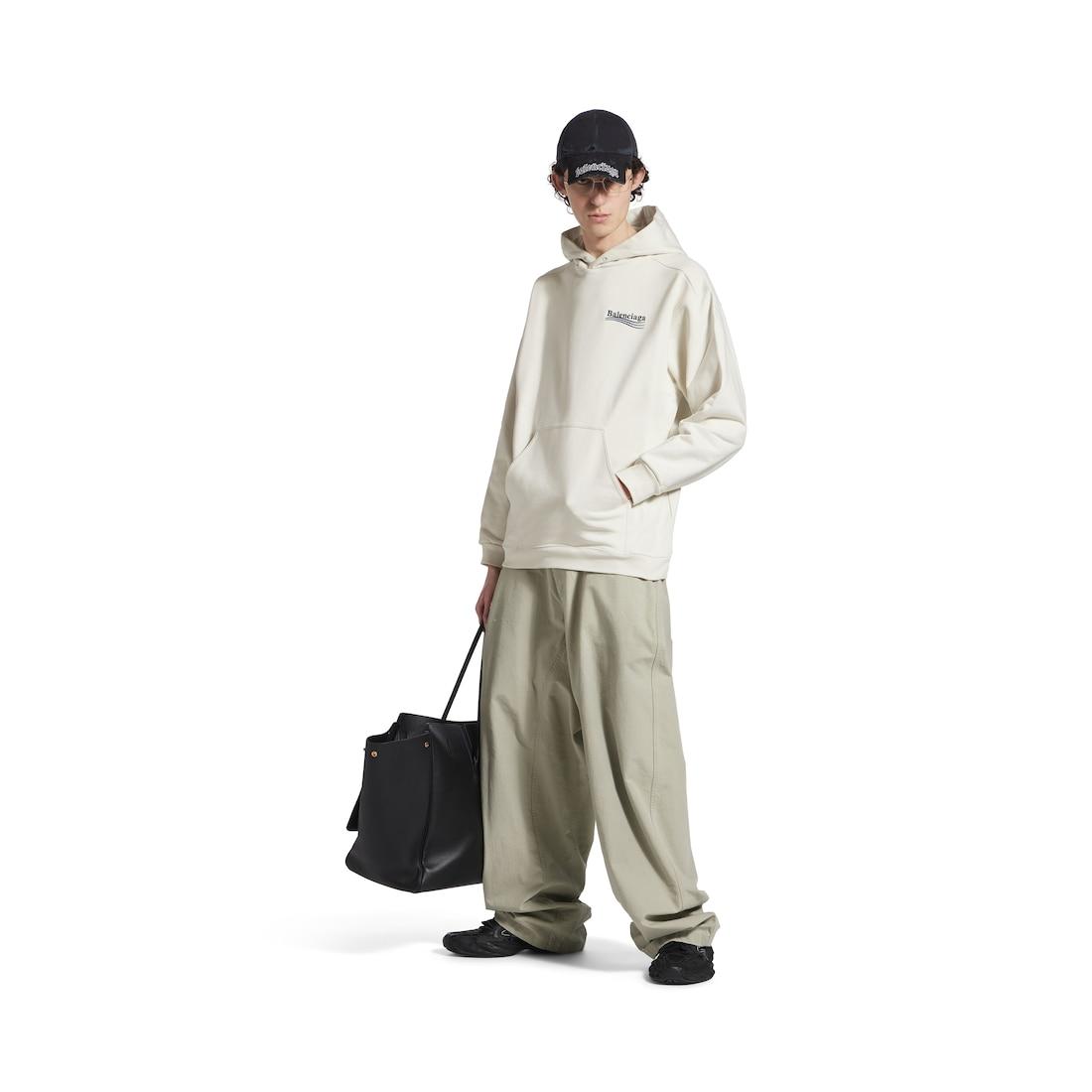 Men's Political Campaign Hoodie Medium Fit in White Product Image