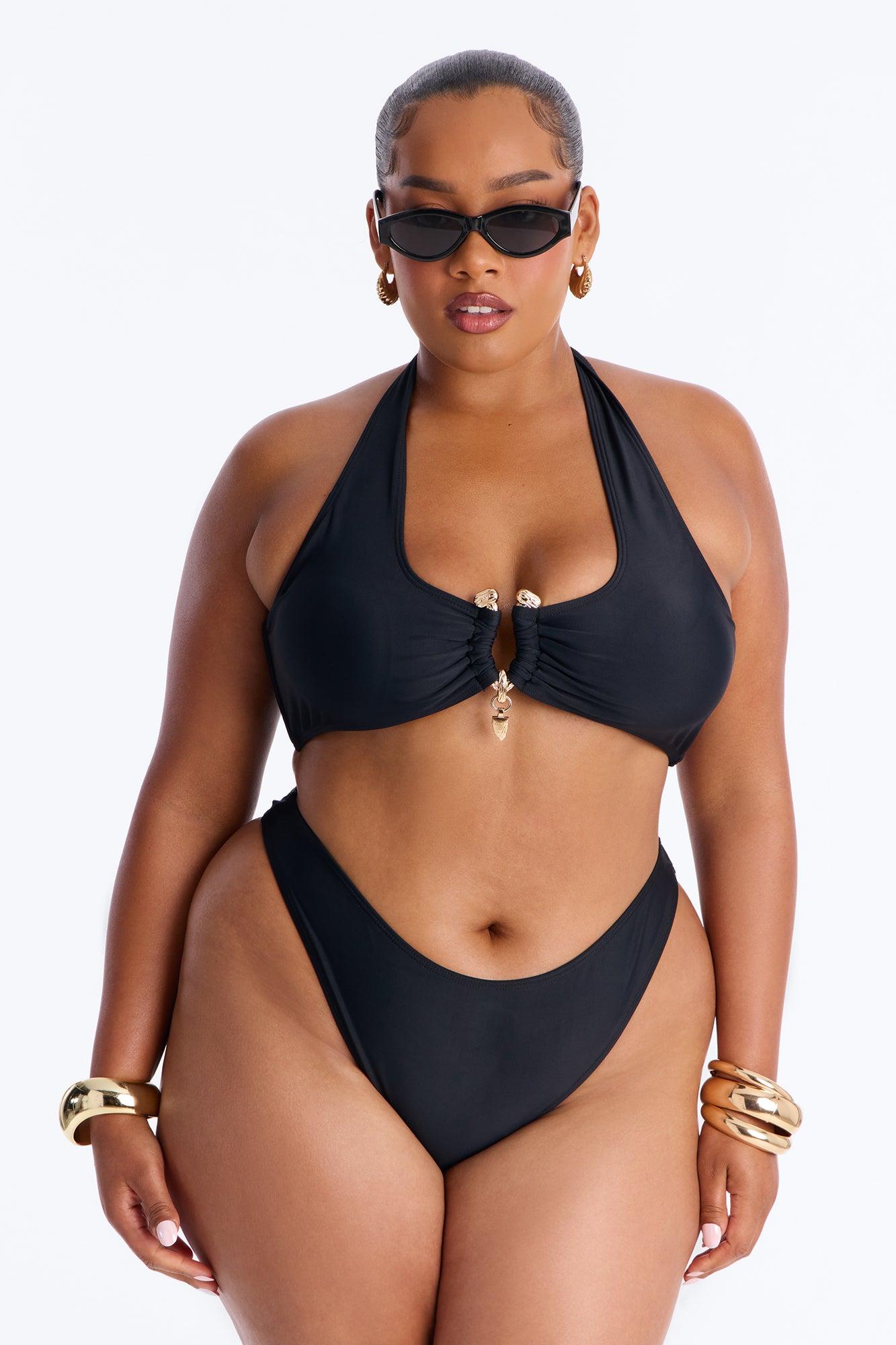 Till Sunrise Bikini And Coverup Skirt - Black Product Image