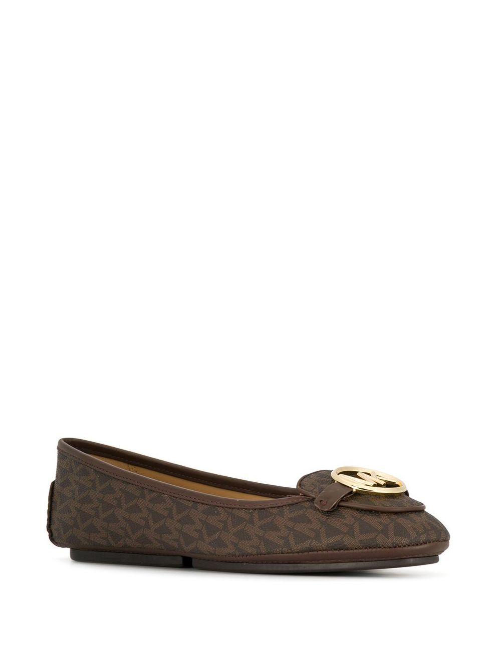 grained ballerina flats Product Image