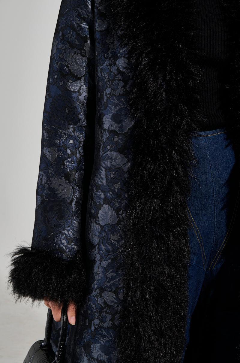 WILD CARD BROCADE TRENCH COAT Product Image