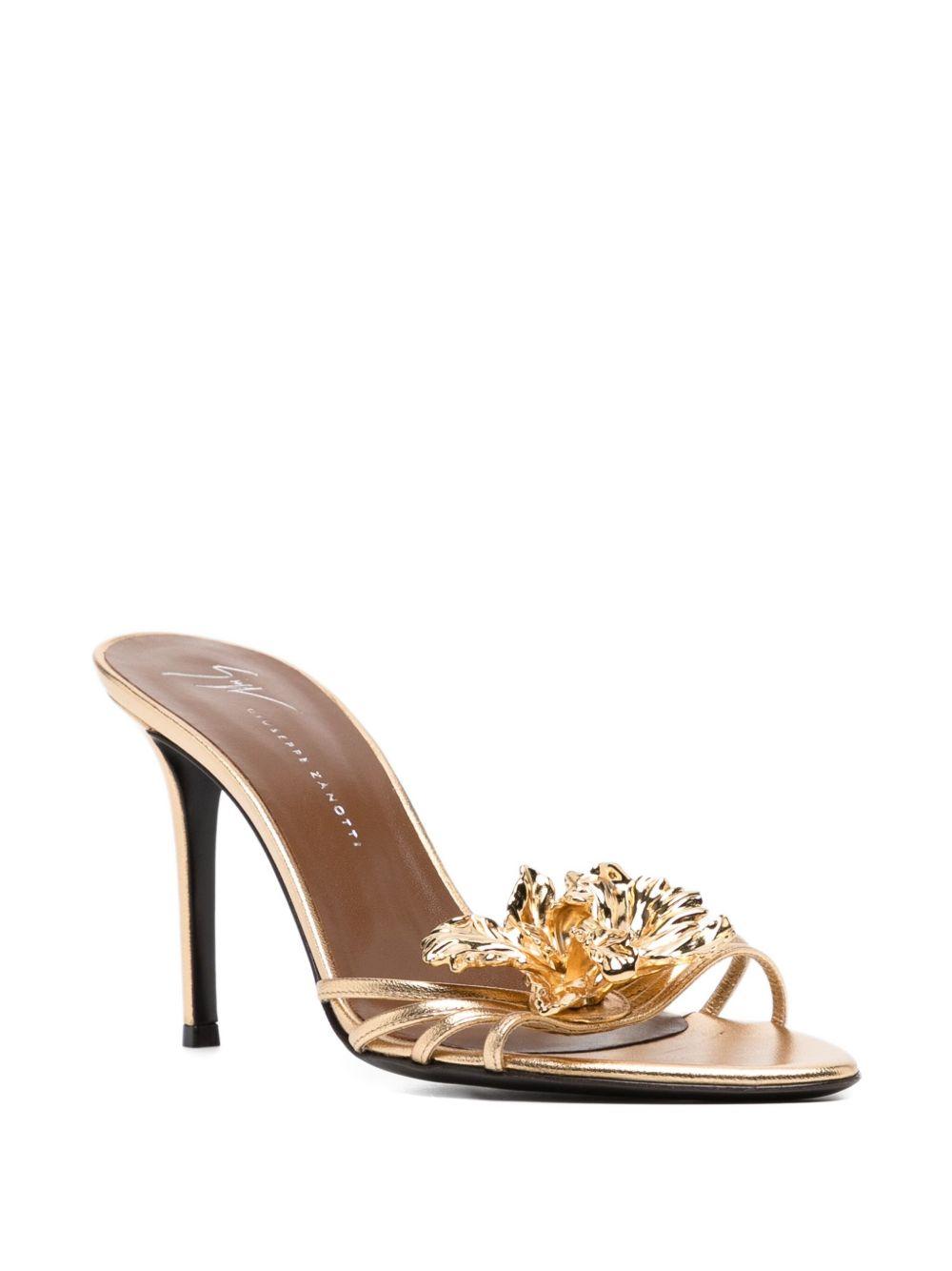 100mm orchid-embellishment sandals Product Image