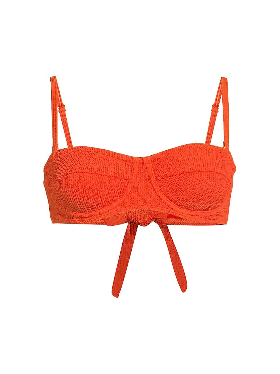 Womens Nellie Textured Balconette Bikini Top Product Image