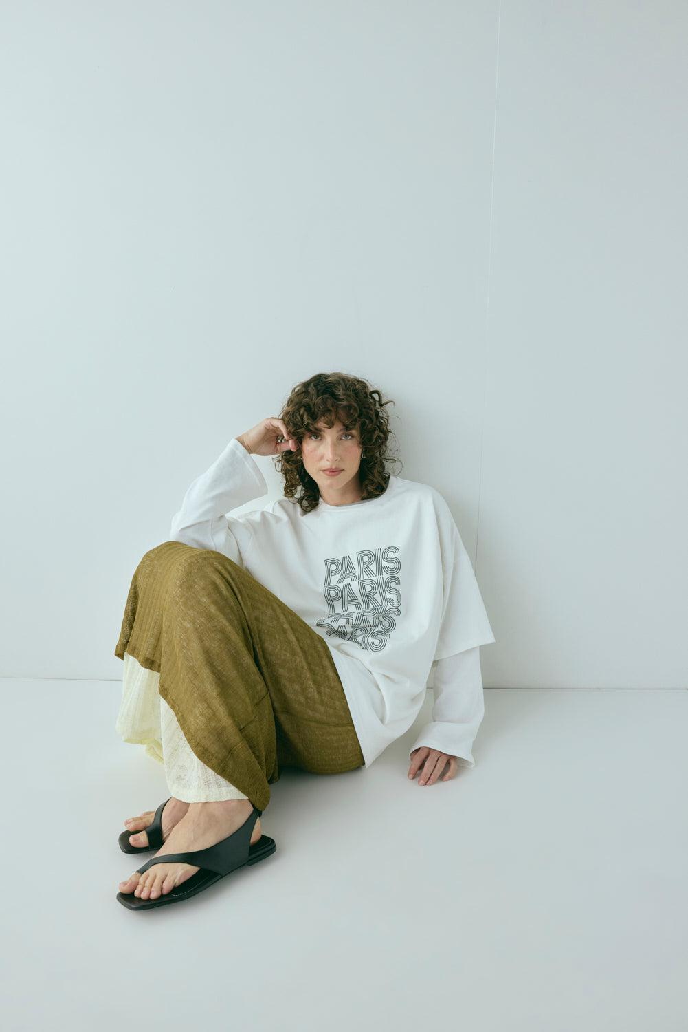 Jil Maxi Skirt Khaki Product Image