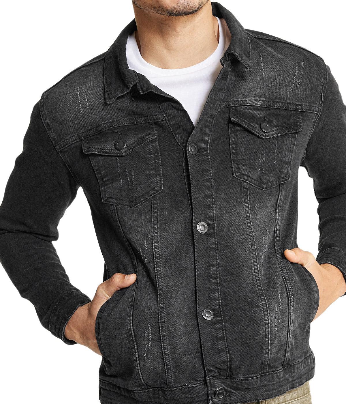 Black Denim Jacket Product Image