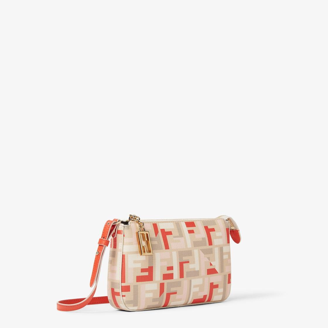 Baguette PouchPouch with chain in multicolor FF fabric Product Image