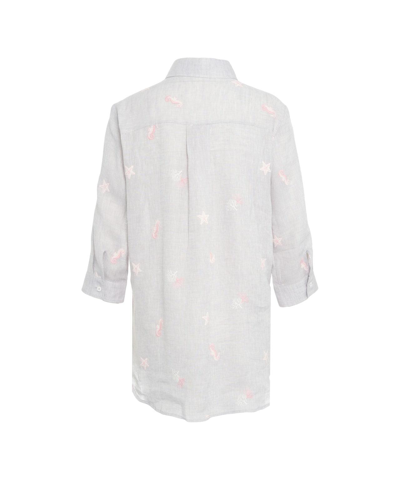 Linen blouse with embroidery Product Image