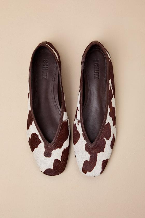 Courtney Animal Calf Hair Leather Flats Product Image