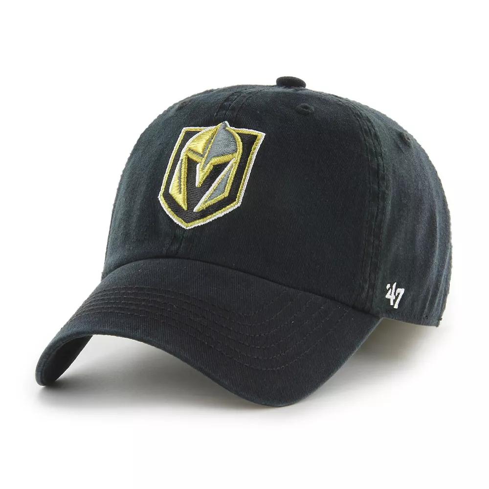 Men's '47 Black Vegas Golden Knights Classic Franchise Fitted Hat,  Product Image