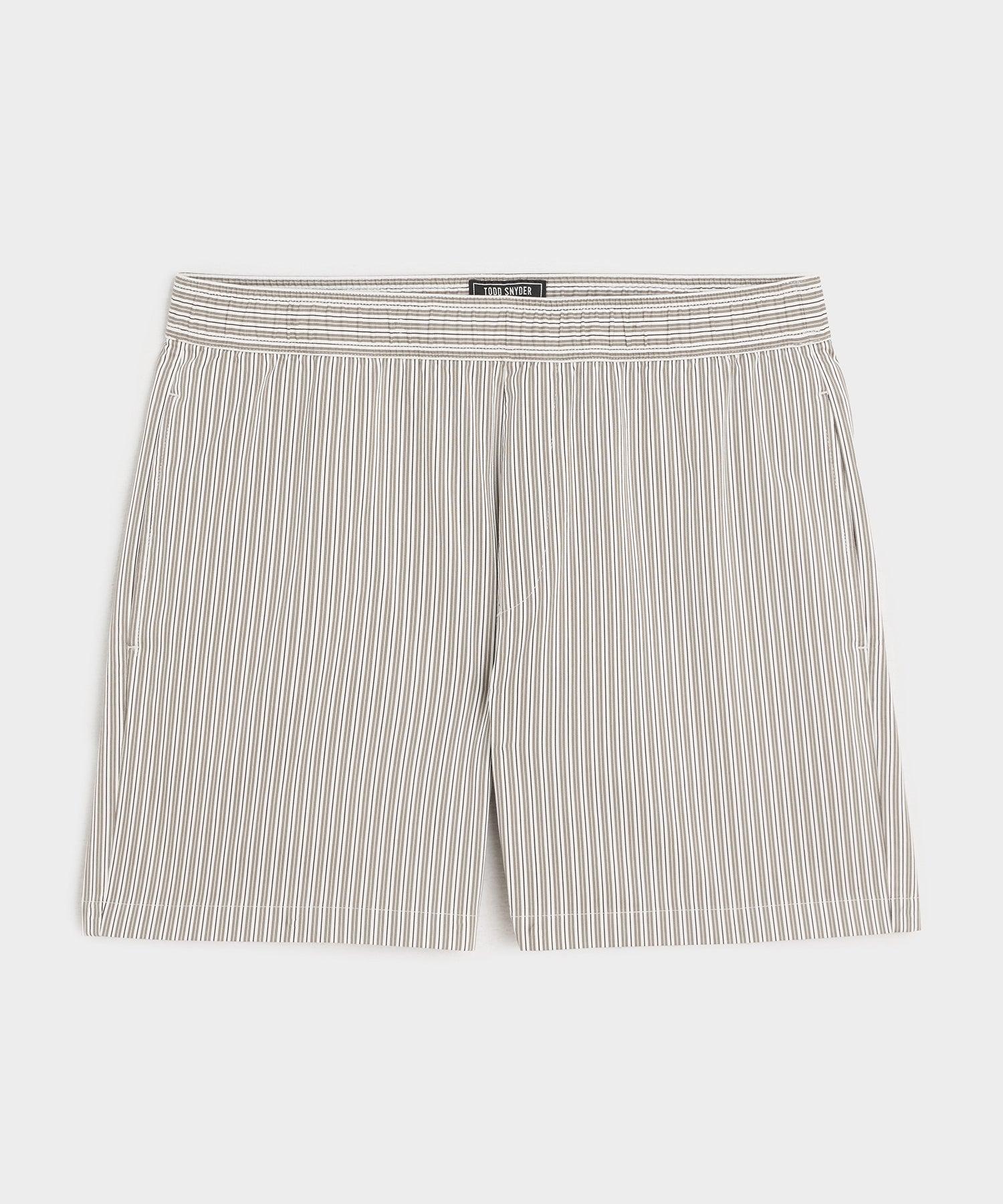 5" Striped Poplin Short Product Image