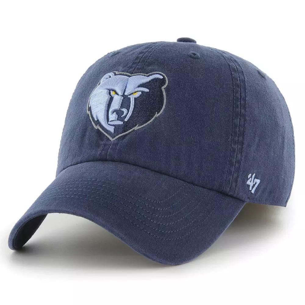 Men's '47 Navy Memphis Grizzlies Classic Franchise Fitted Hat,  Product Image