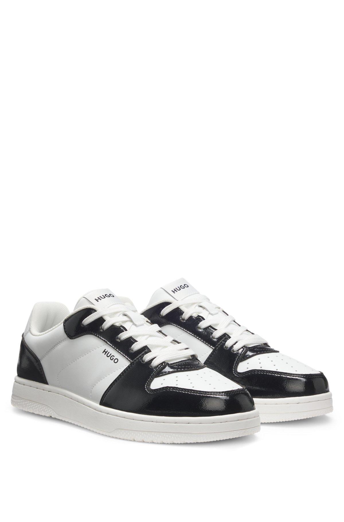 HUGO - Color-blocked trainers with logo details - White Product Image