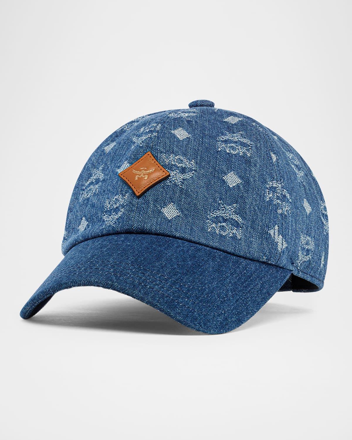 Men's Denim Monogram Baseball Cap Product Image