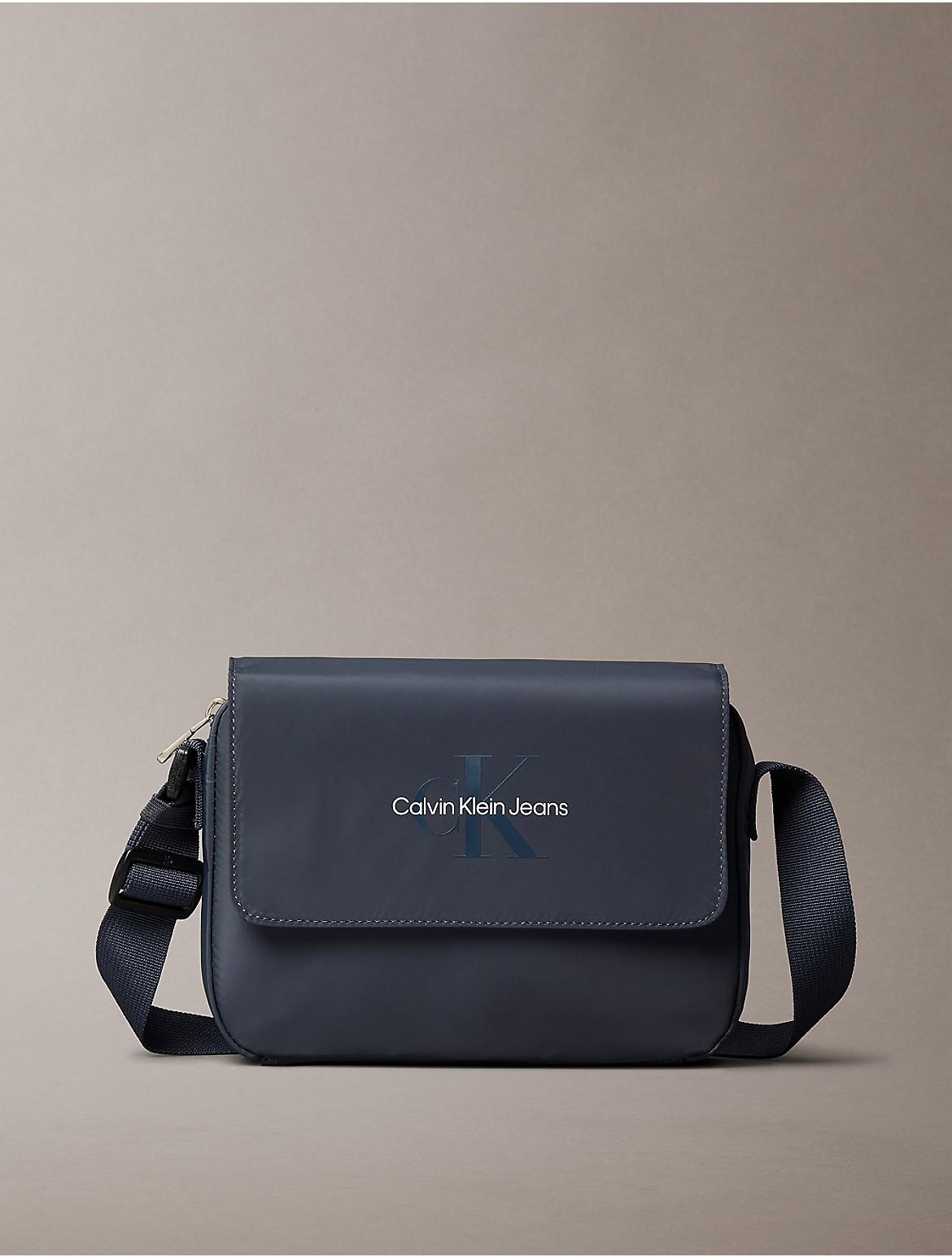 Calvin Klein Mens Sport Essentials Flap Crossbody Bag - Blue Product Image