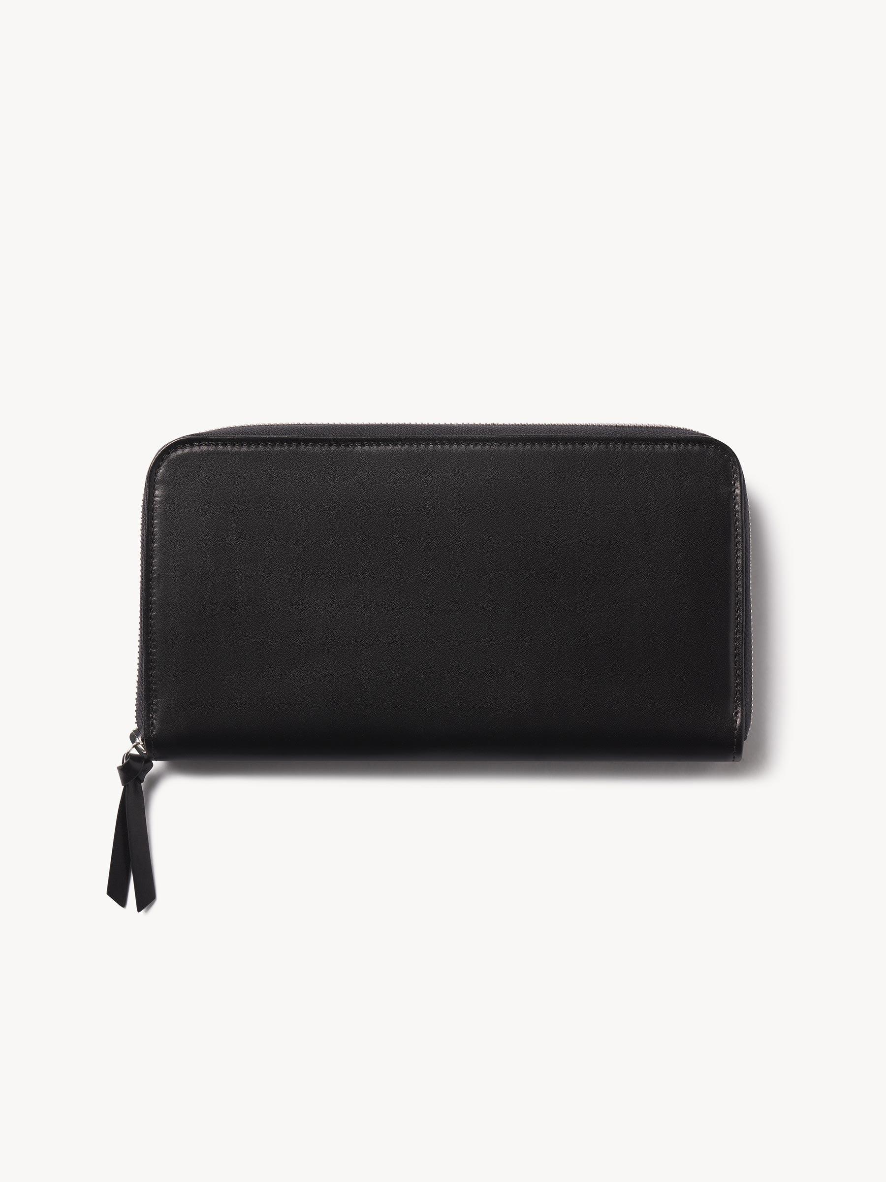 Black Italian Leather Passporter Product Image